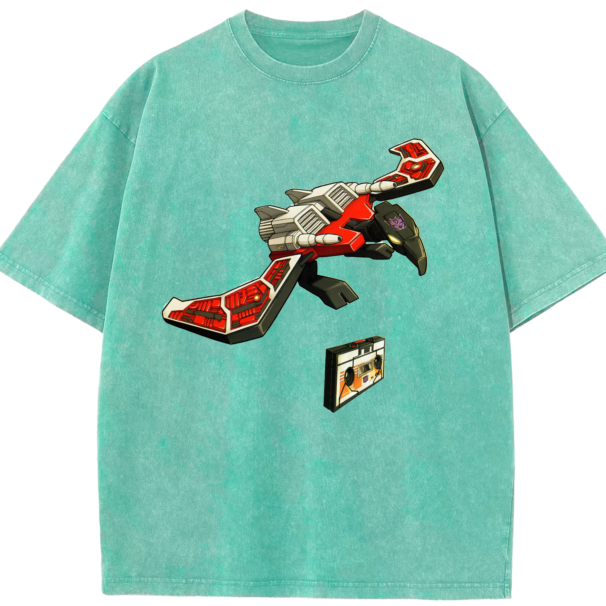 （画像用）  綿100% ヴィンテージ風 半袖Tシャツ（フロントプリント）